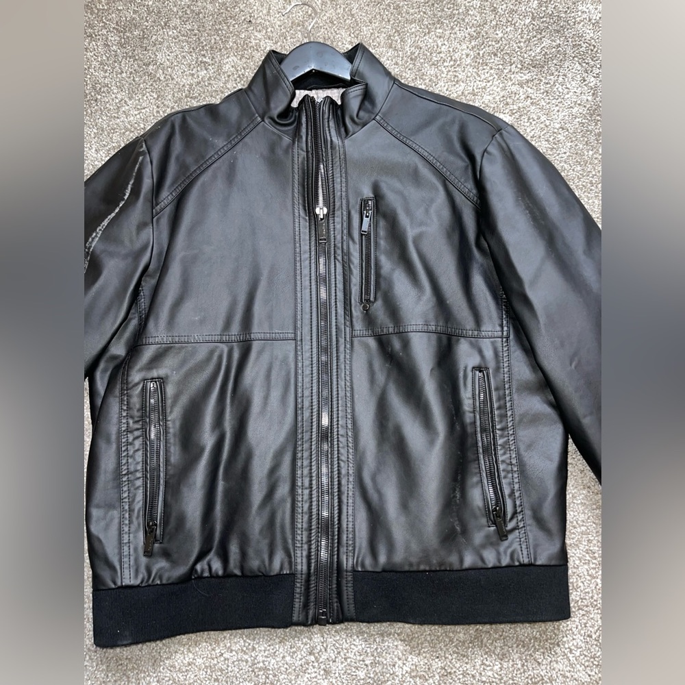 Calvin Klein leather men’s jacket